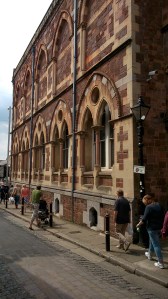 Fascinating exterior to RAMM. It uses stones from all over Devon to show what rocks there are!