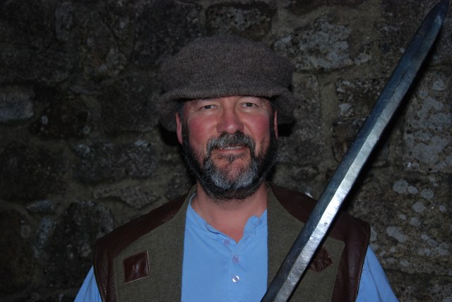Dangerous man: an author with a sword!