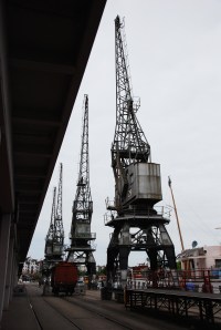 Lovely old cranes and derricks around the quay. You knew what their objectives were! 