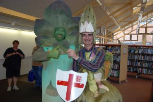 Aspara Gus and John the Aspara Fairy at the awards presentation!