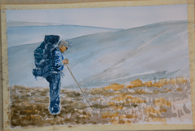 My brother Keith out walking the Moors