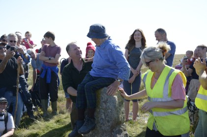 Not quite the youngest on the walk!